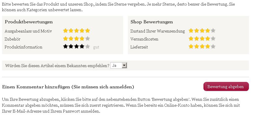 Produktbewertung